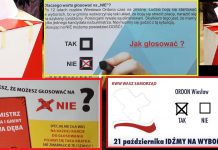 Wzywają do głosowania na NIE. Kto jest autorem tajemniczych ulotek?