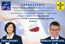 ZAPROSZENIE NA SPOTKANIE Z KANDYDATAMI PIS DO EUROPARLAMENTU