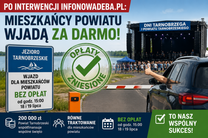 Darmowy wjazd na dni Tarnobrzega