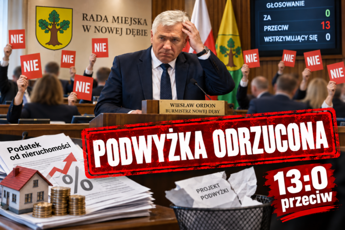 Odrzucona podwyżka w Nowej Dębie